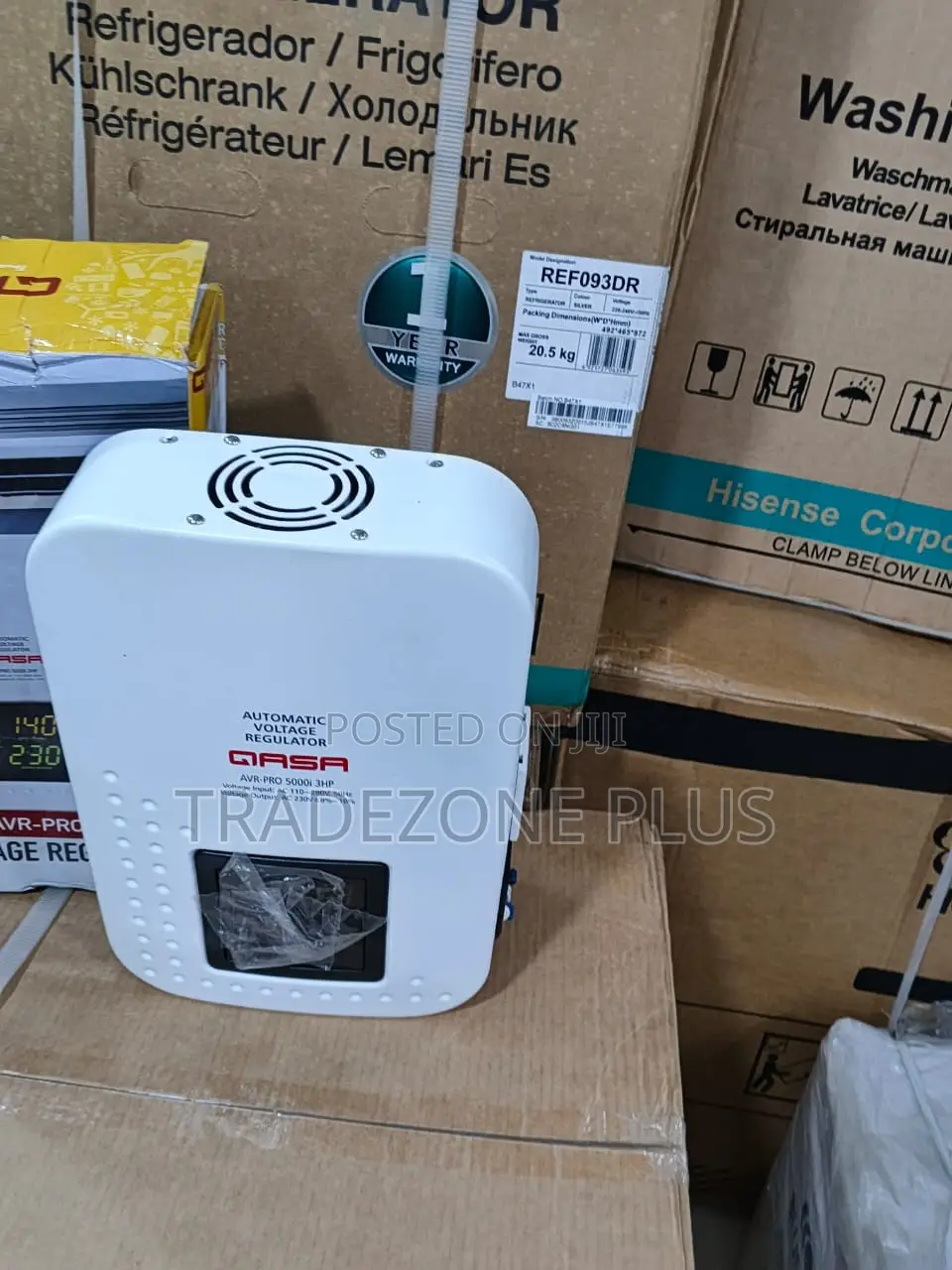 QASA 5000W Automatic Voltage Control Stabilizer – 3HP
