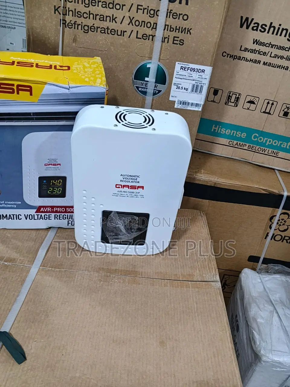 QASA 5000W Automatic Voltage Control Stabilizer – 3HP
