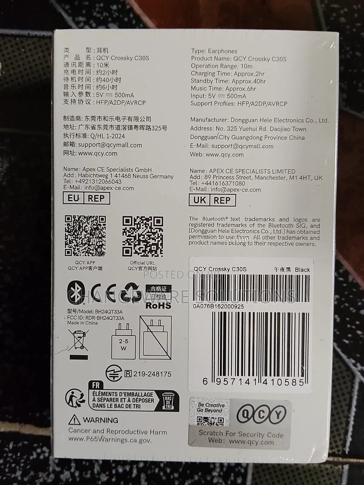 QCY Crossky C30S Earclips