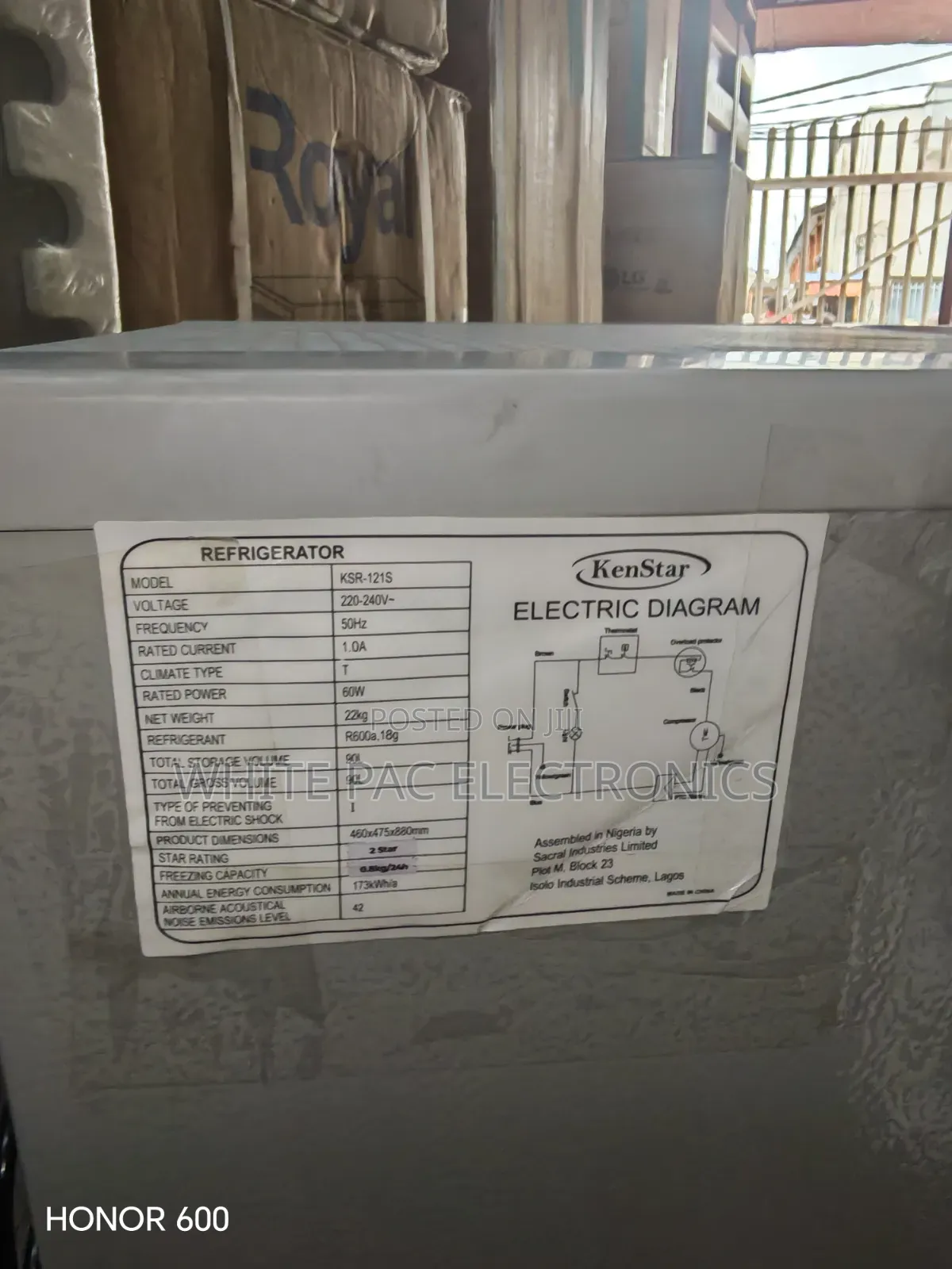 New Kenstar 90 Litre Standing Table Top ( Fridge > Freezer ) 2Yrs
