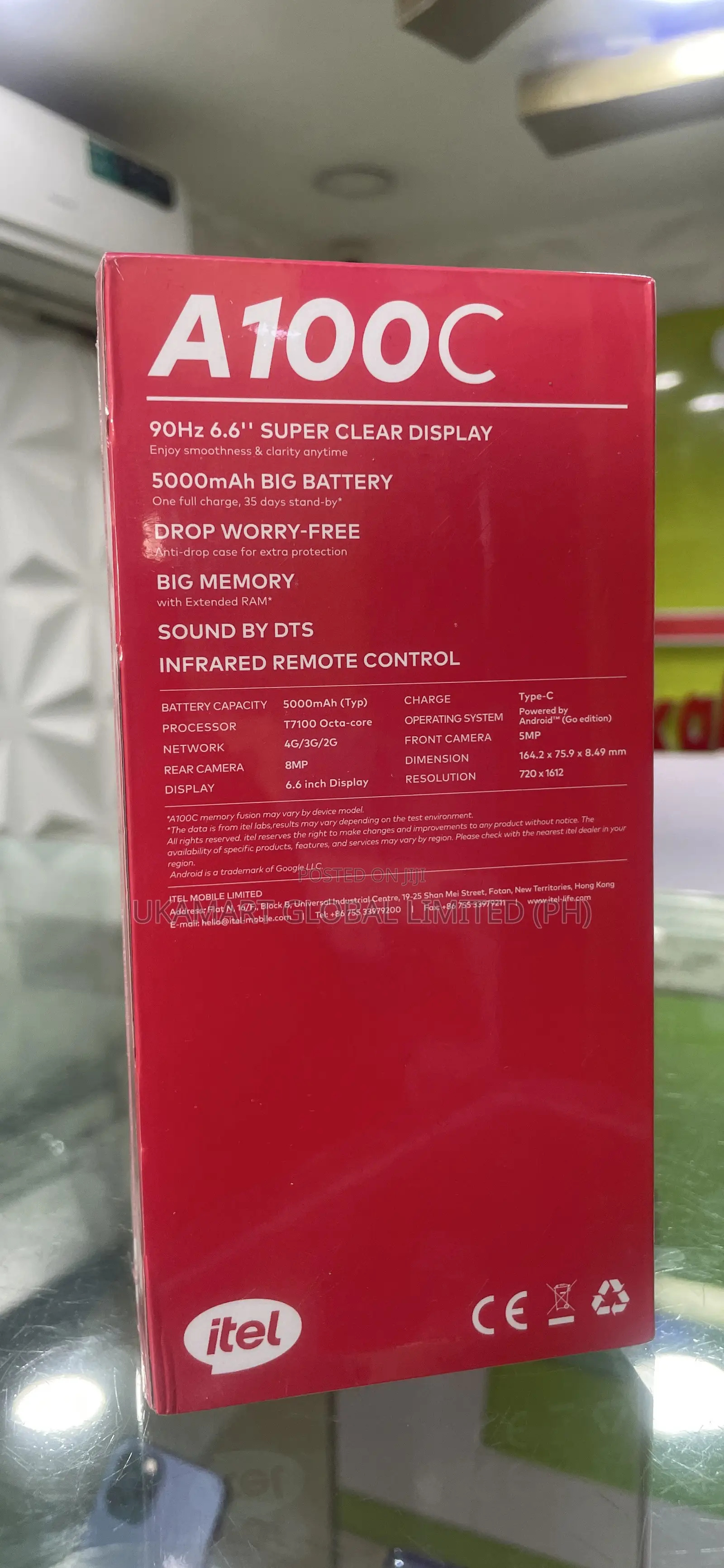 New Itel A100C 64 GB Gold