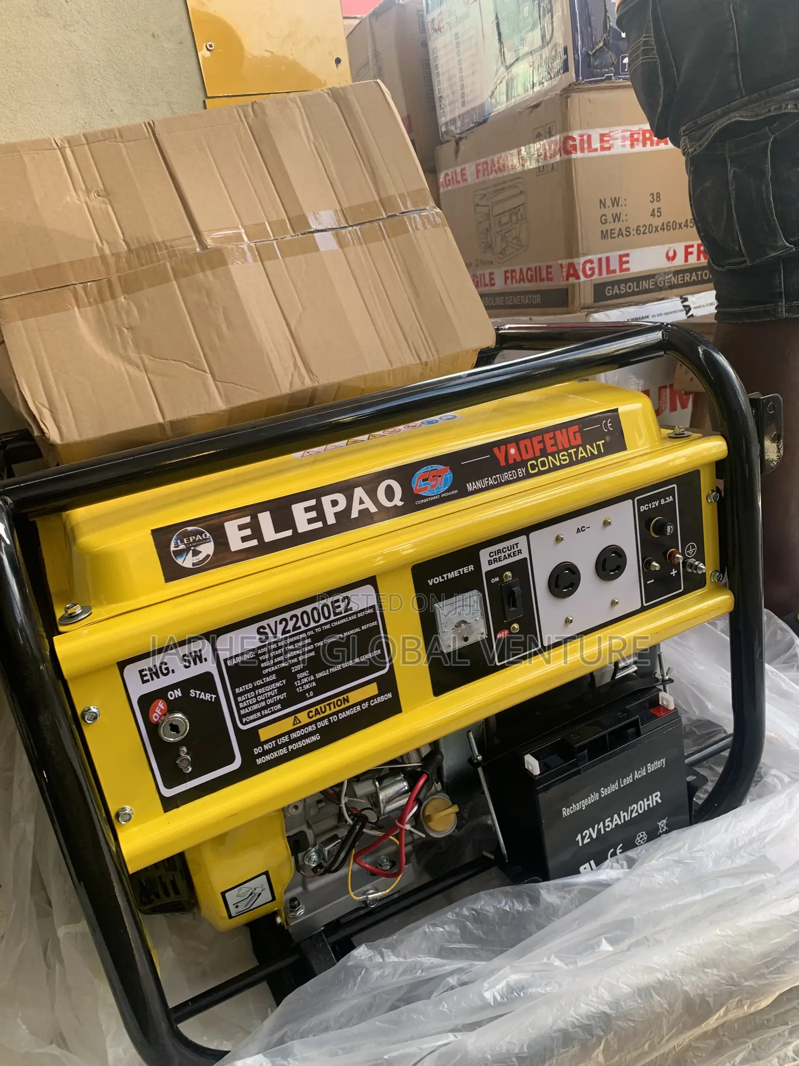 Elepaq Constant 22000E2 Generator – 10KVA Heavy Duty Generator