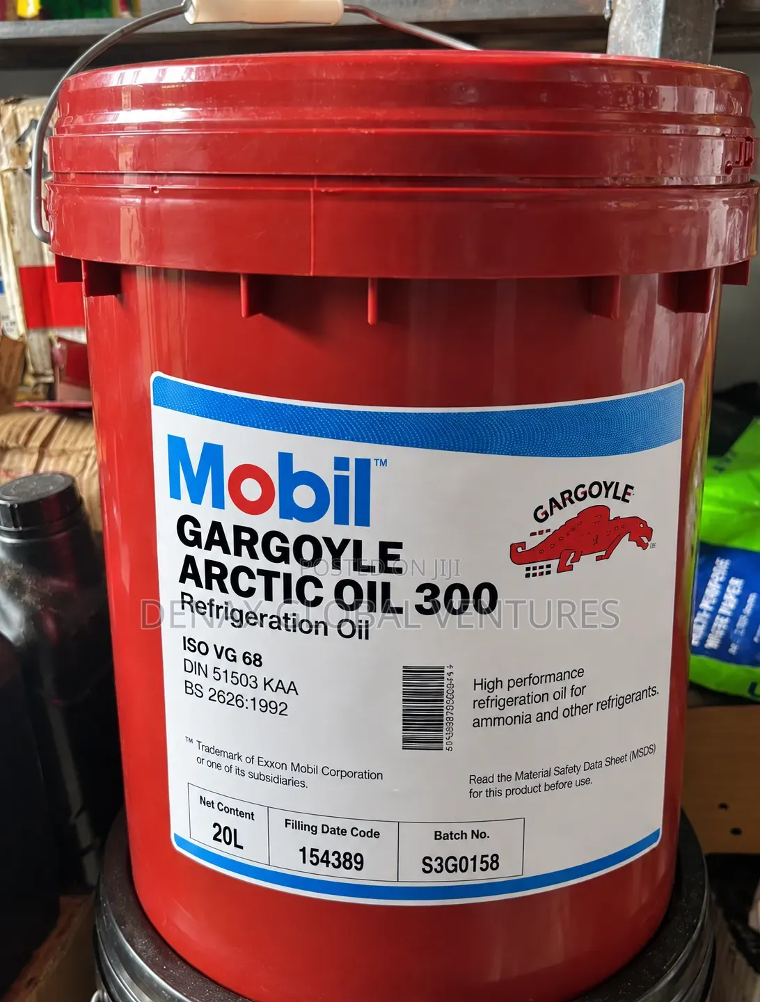 Mobil Gargoyle Arctic 300 Refrigeration Oil 20litres