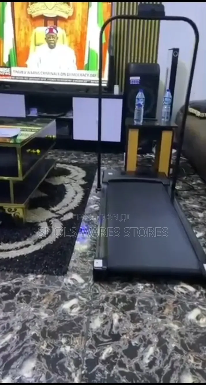 Brand New 2-in-1 Foldable Flat Treadmill Walking Pad With Handrail