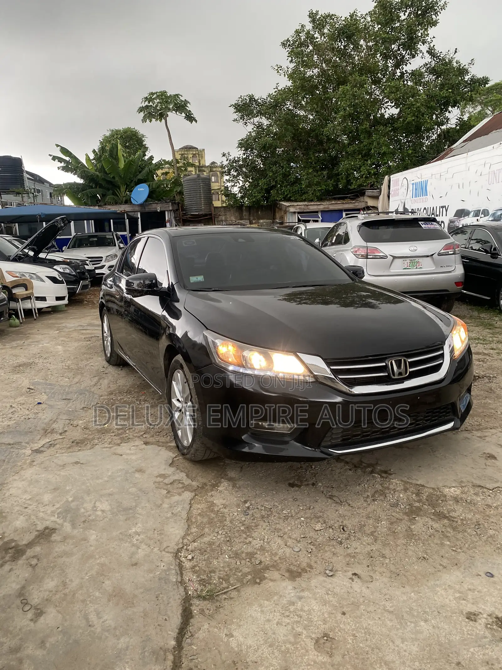 Honda Accord EX-L V-6 4dr Sedan w/Navigation (3.5L 6cyl 6A) 2014 Black