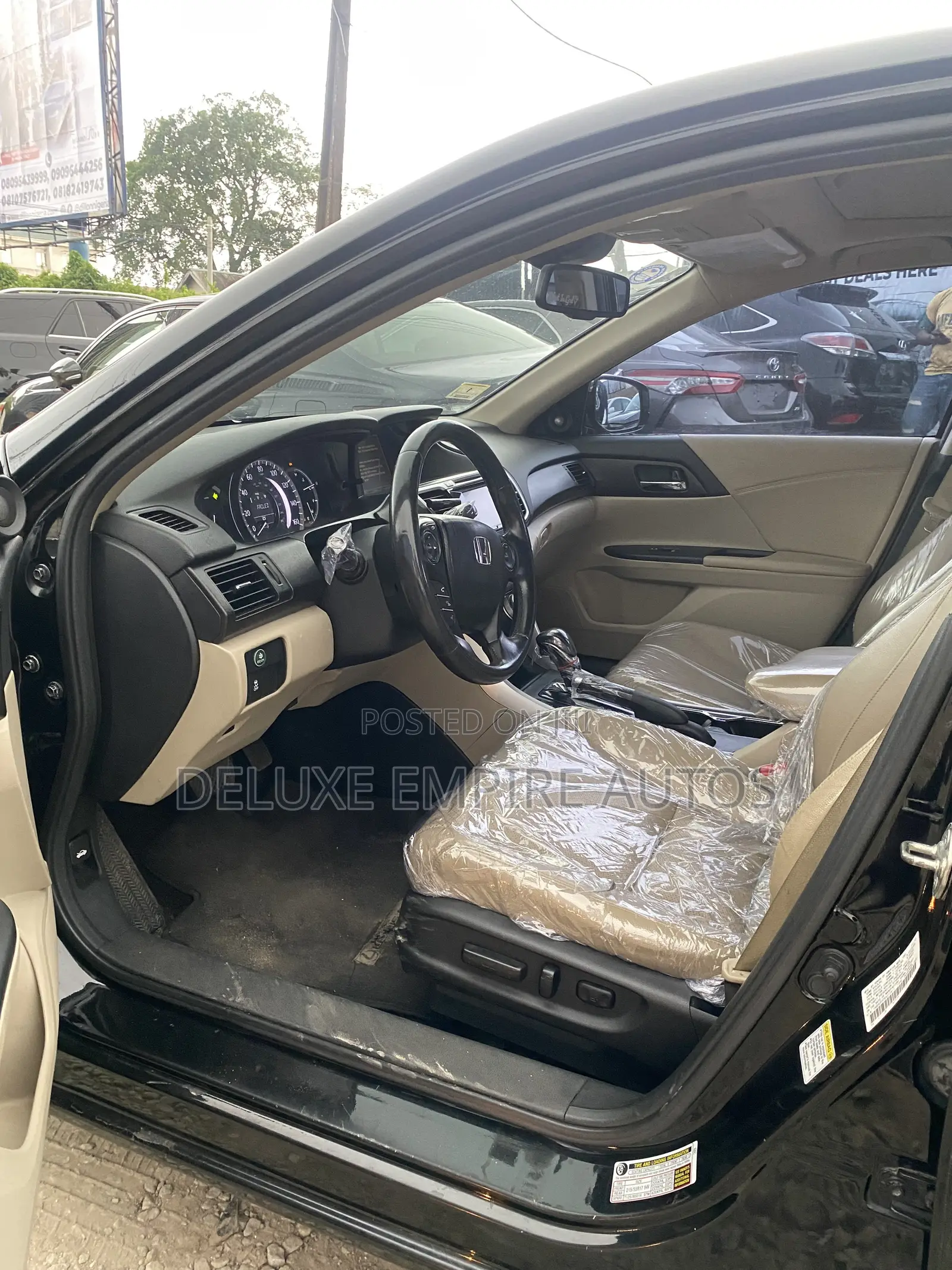 Honda Accord EX-L V-6 4dr Sedan w/Navigation (3.5L 6cyl 6A) 2014 Black