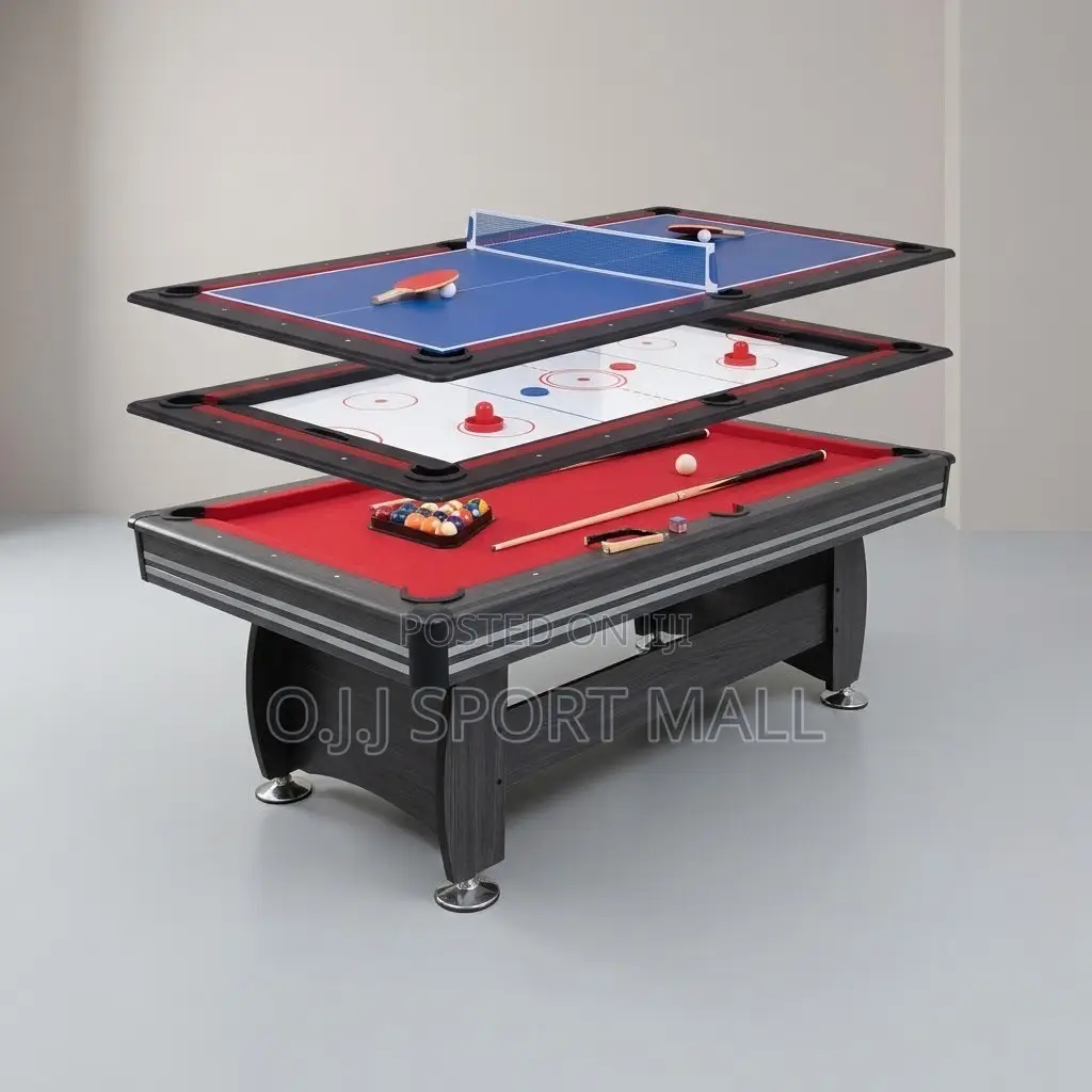 3-in-1 Pool Table Multi-Game Snooker Table