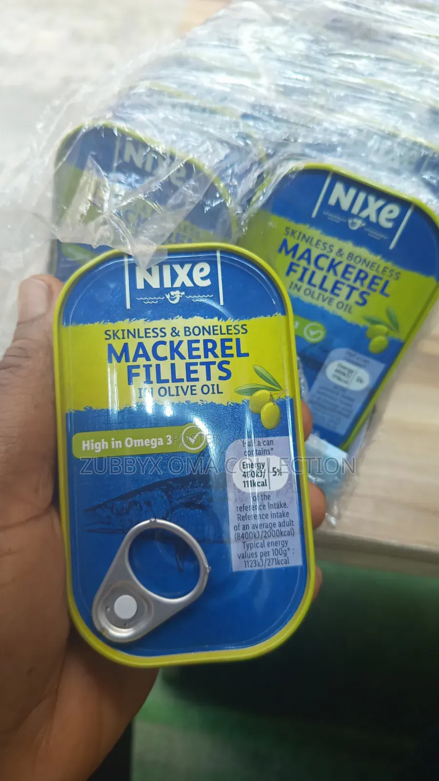 Nixe Skinless Boneless Mackerel Fillets in Olive Oil Set of 20 PCS