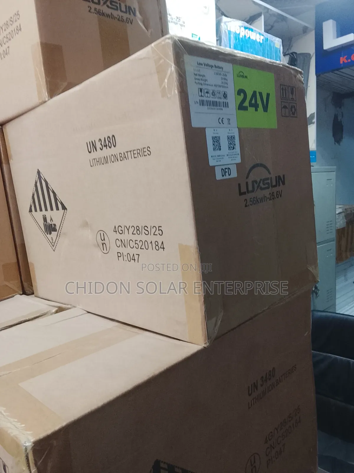 2.56kwh 24v Luxsun Lithium Ion Battery