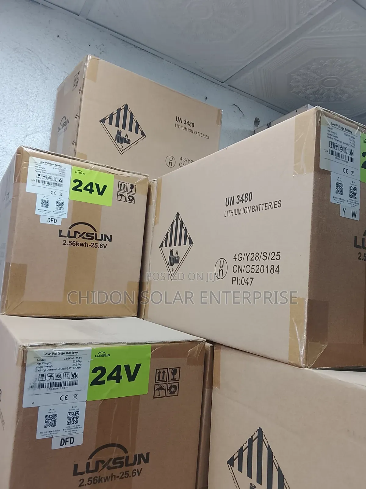 2.56kwh 24v Luxsun Lithium Ion Battery
