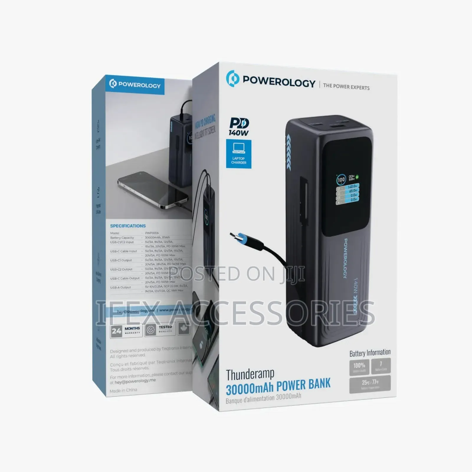 POWEROLOGY Thunderamp 30000mAh Power Bank