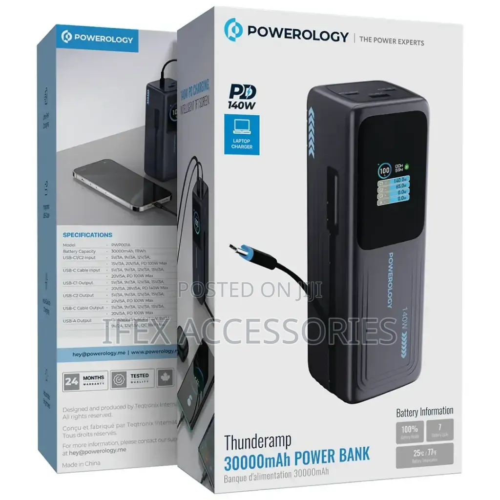 POWEROLOGY Thunderamp 30000mAh Power Bank