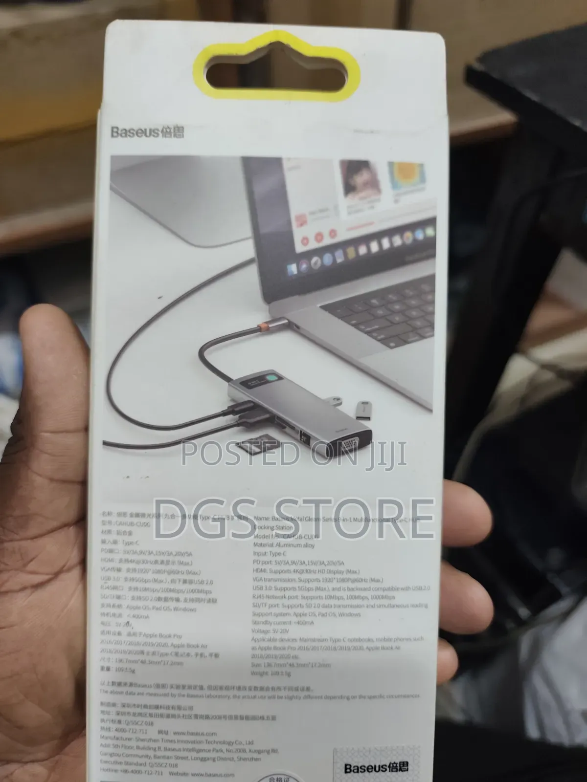 Baseus 9 in 1 Metal Gleam Series Hub Docking Station