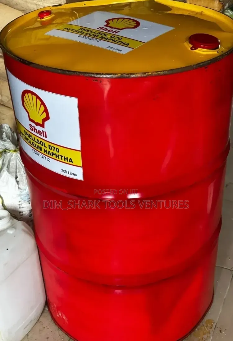 209-Liter Industrial Drum of ShellSolTM D70 Petroleum Naphtha