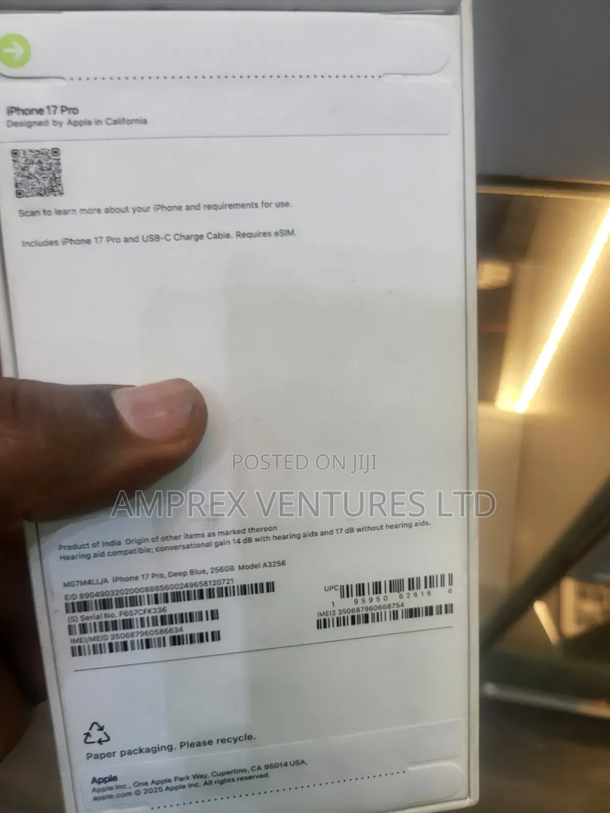 New Apple iPhone 17 Pro 512 GB Blue