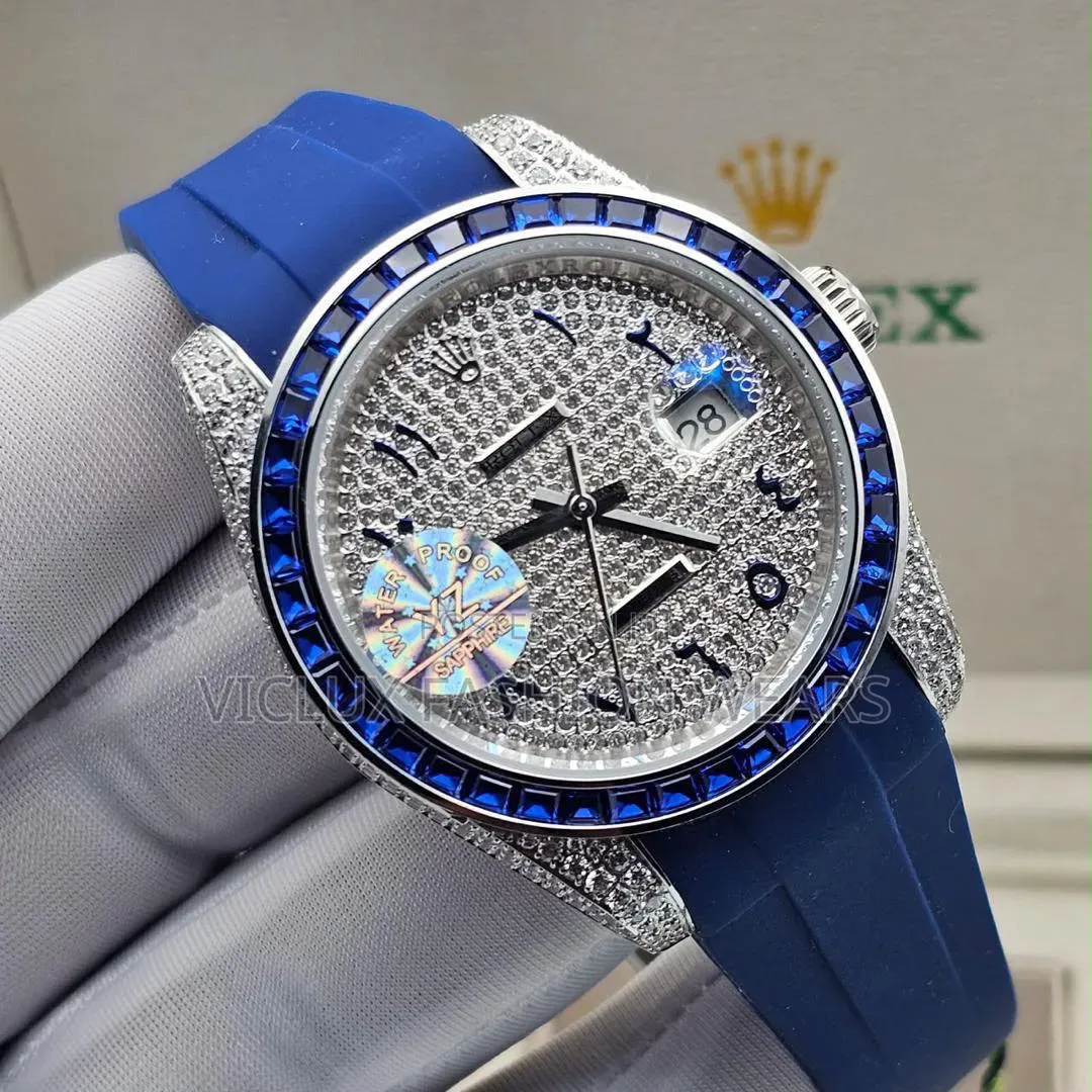 Rolex Luxury Rubber Automatic Wristwatch