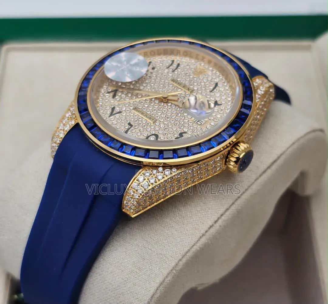 Rolex Luxury Rubber Automatic Wristwatch