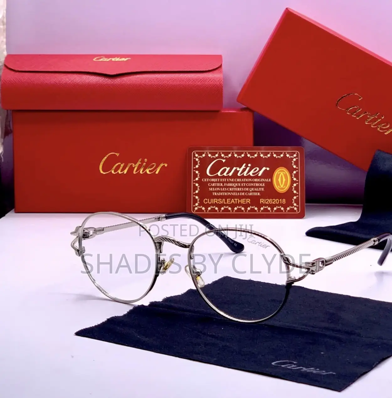 Luxury Cartier Multi Gradient Sunglasses – Elegant Designer Statement