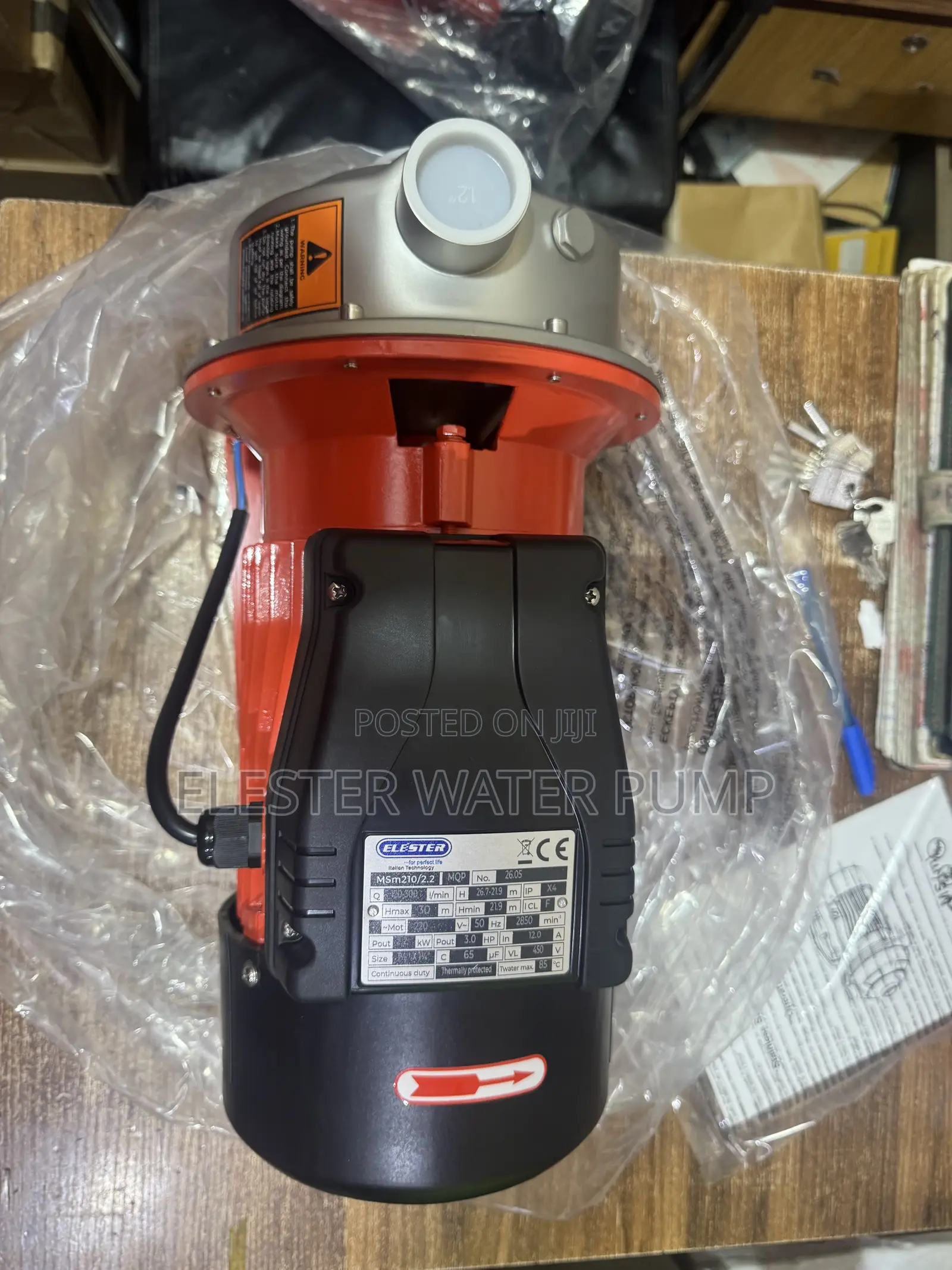 Elester 3.0 HP Single Phase Stainless Steel Pump