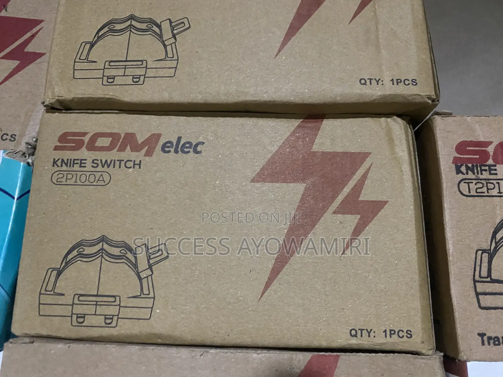 SOMelec 2P 100A Knife Switch – Brand New