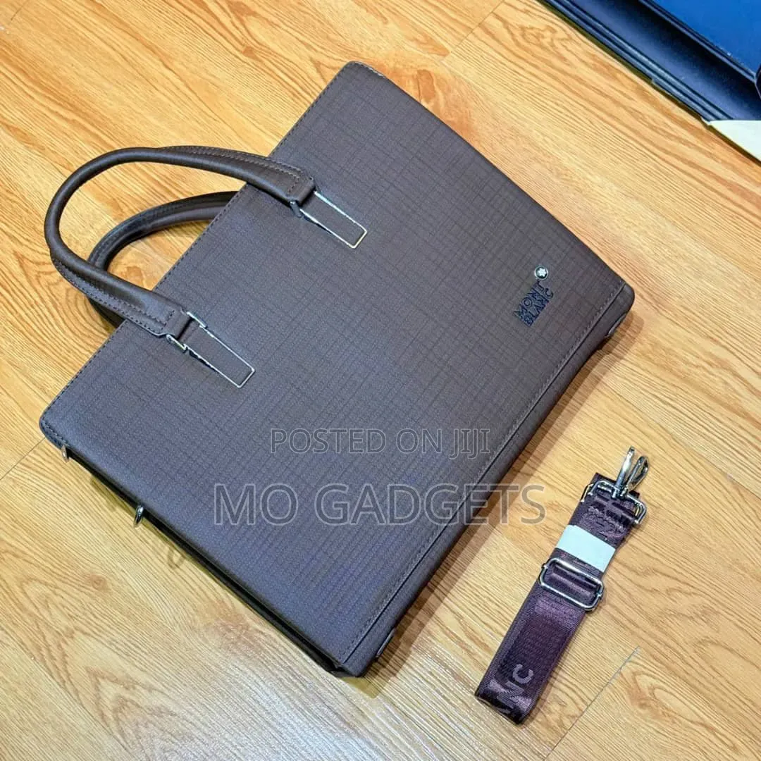 Stylish Montblanc DarkBrown Executive Briefcase / Laptop Bag