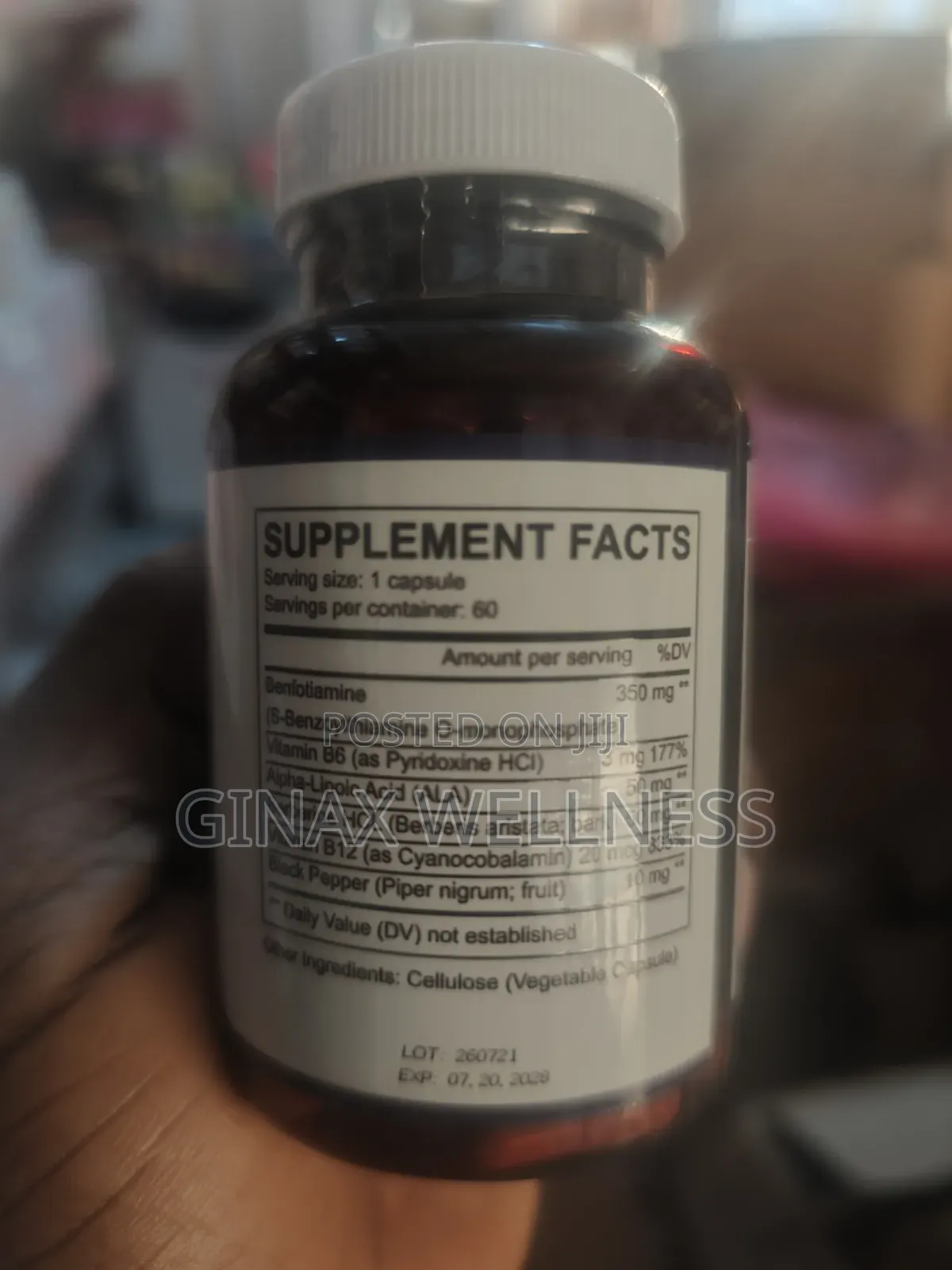 Benfotiamine Capsules for Heart, Brain, and Healthy Metabolism