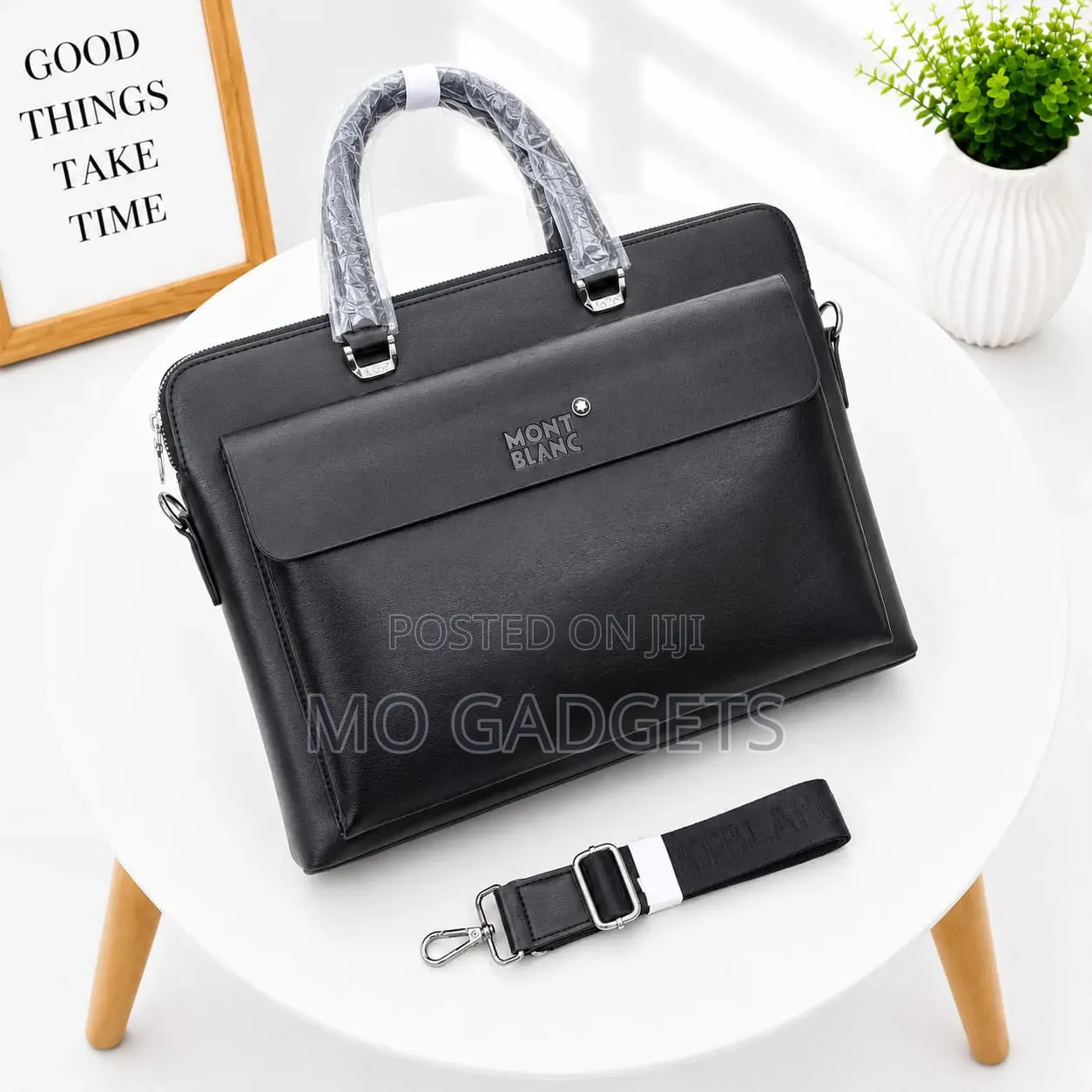 Pubandaishu /Montblanc Men's Brown/Bk Executive Briefcase / Laptop Bag