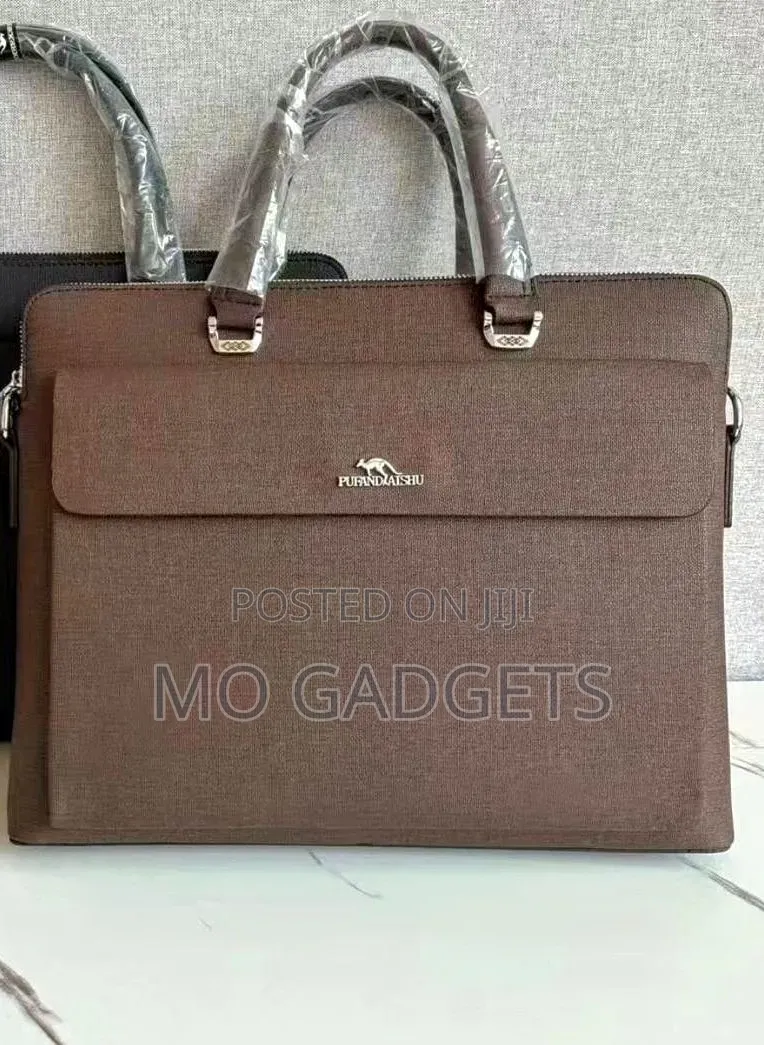 Pubandaishu /Montblanc Men's Brown/Bk Executive Briefcase / Laptop Bag