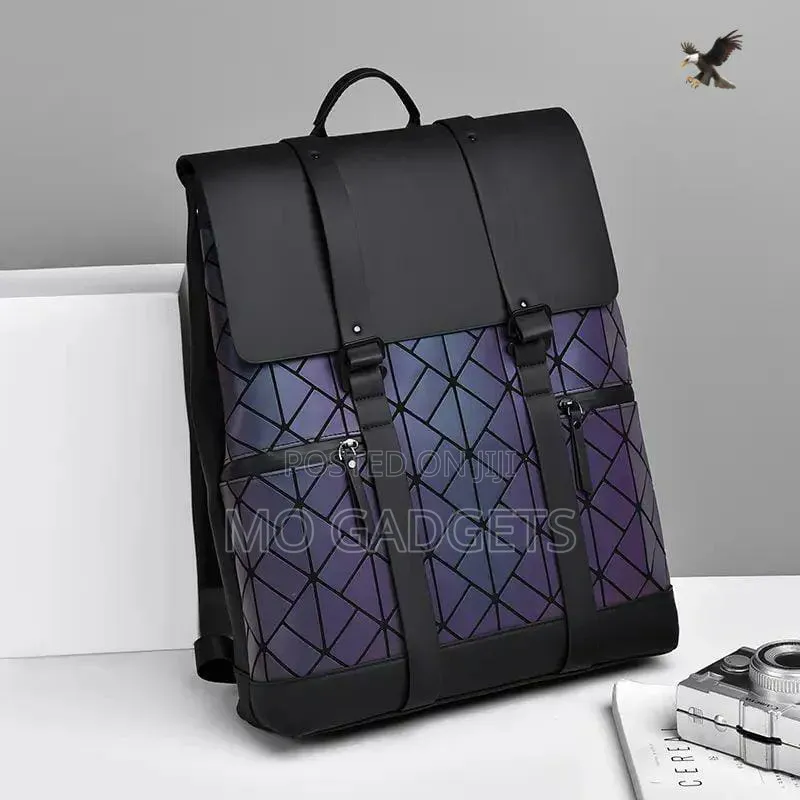 Geometric Luminous Reflective Laptop Backpack (Brand New
