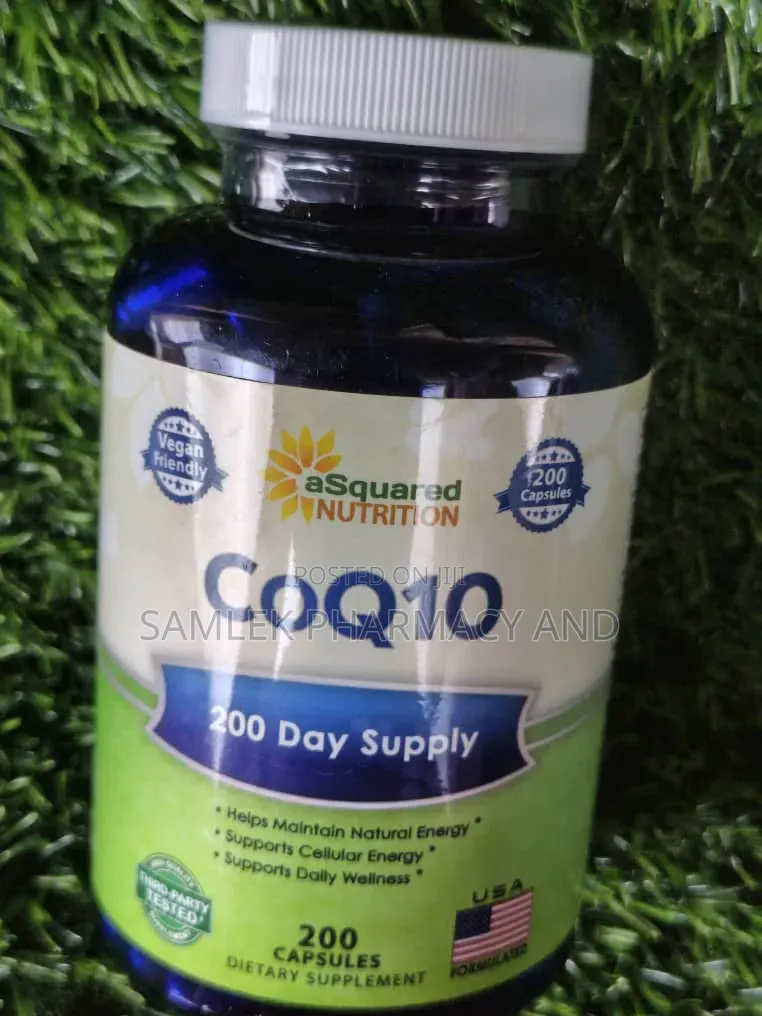 aSquared Nutrition CoQ10 400mg Maximum Strength, 200 Caps- 6months+