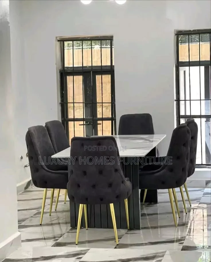 Luxury 6 Men Dinning Table Set