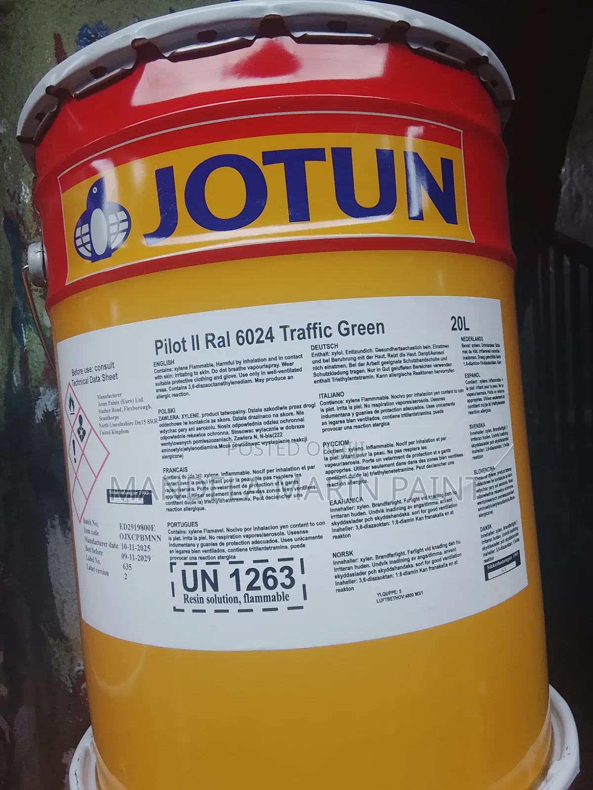 Jotun Pilot Ll Rel 6026 Traffic Green