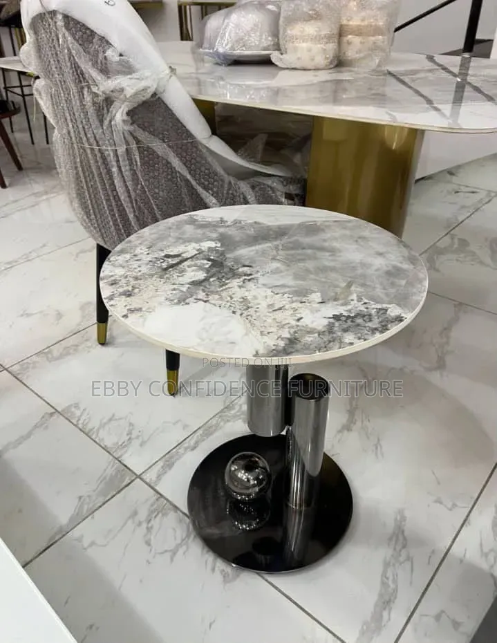 Quality Round Marble Top Side Stool
