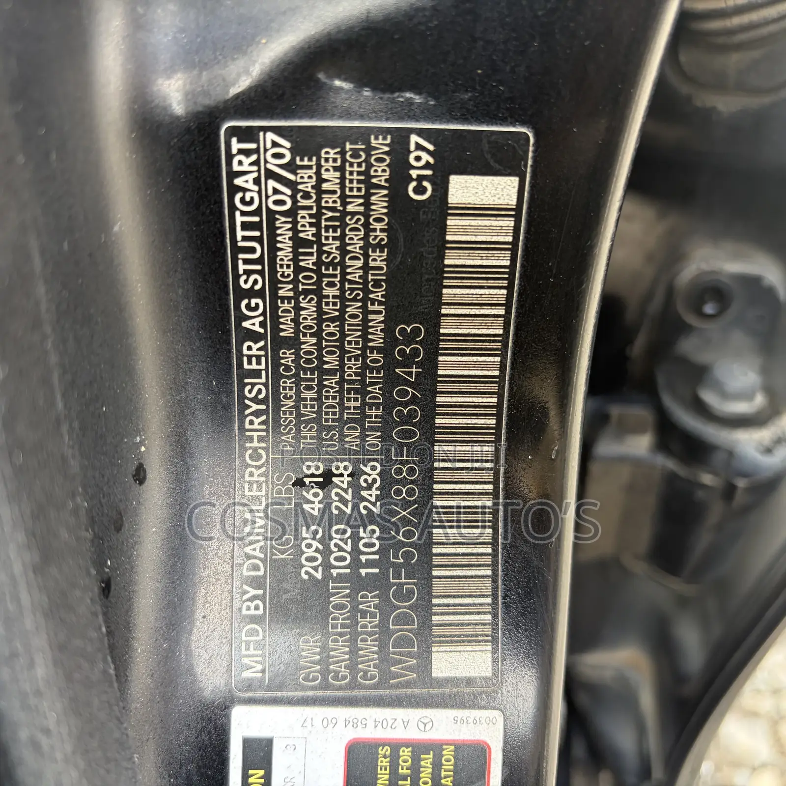 Mercedes-Benz C300 2008 Black