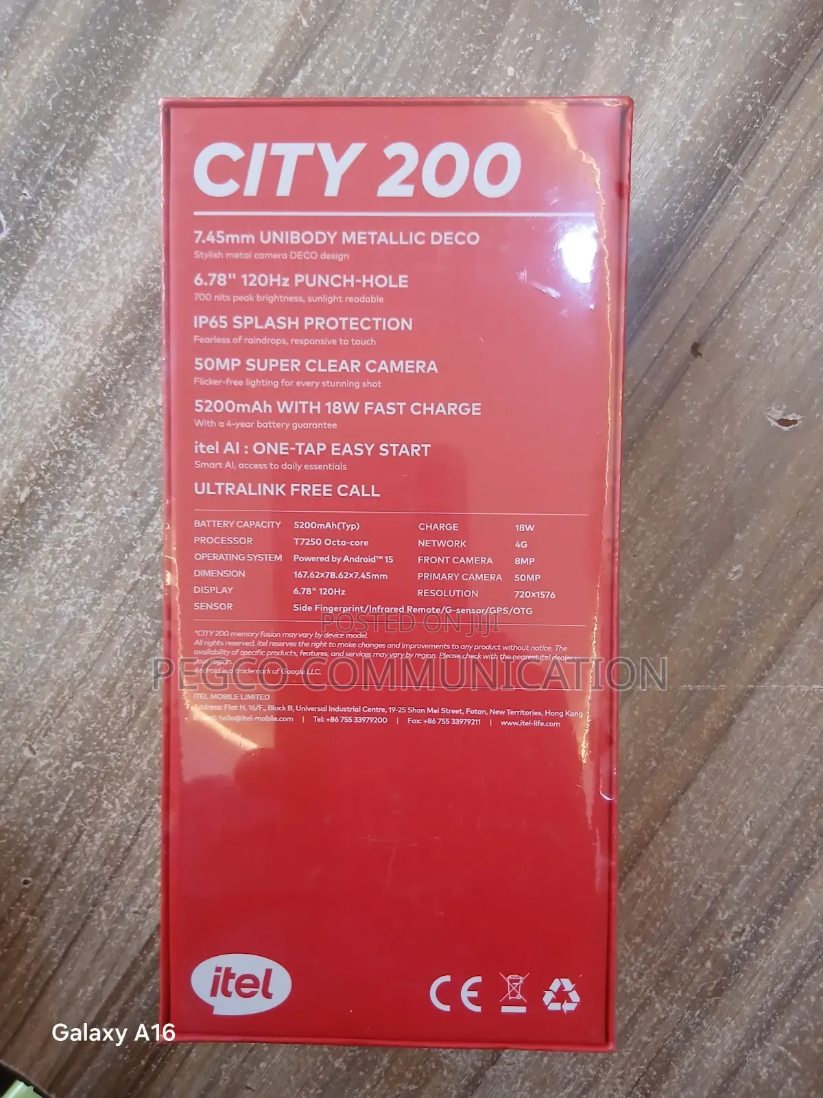 New Itel City 200 128 GB Black