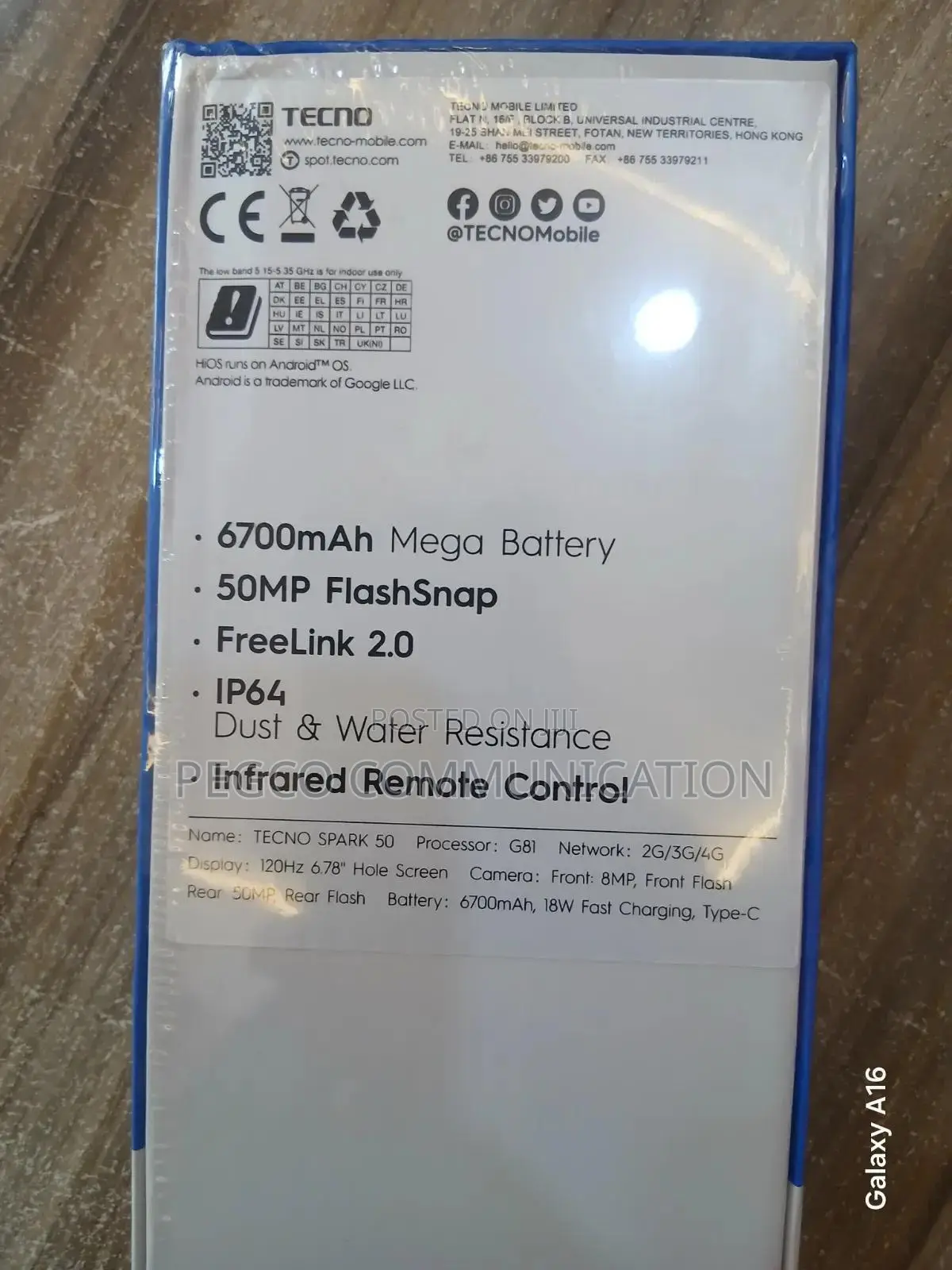 New Tecno Spark 50 128 GB Orange