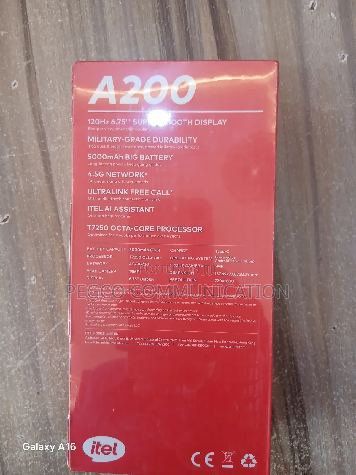 New Itel A200+ 64 GB Black