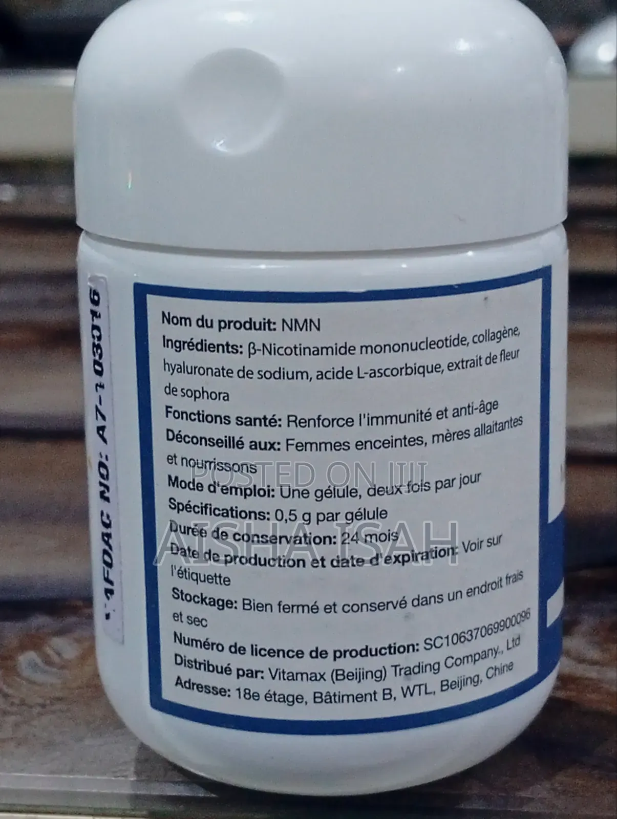 Vmax NMN B- Nicotinamide Mononucleotide Capsules Health Supplements