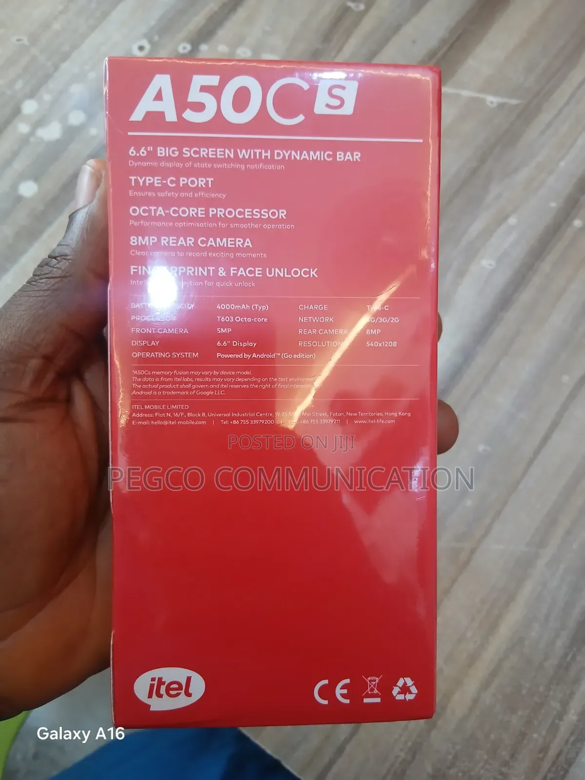 New Itel A50C 32 GB Black