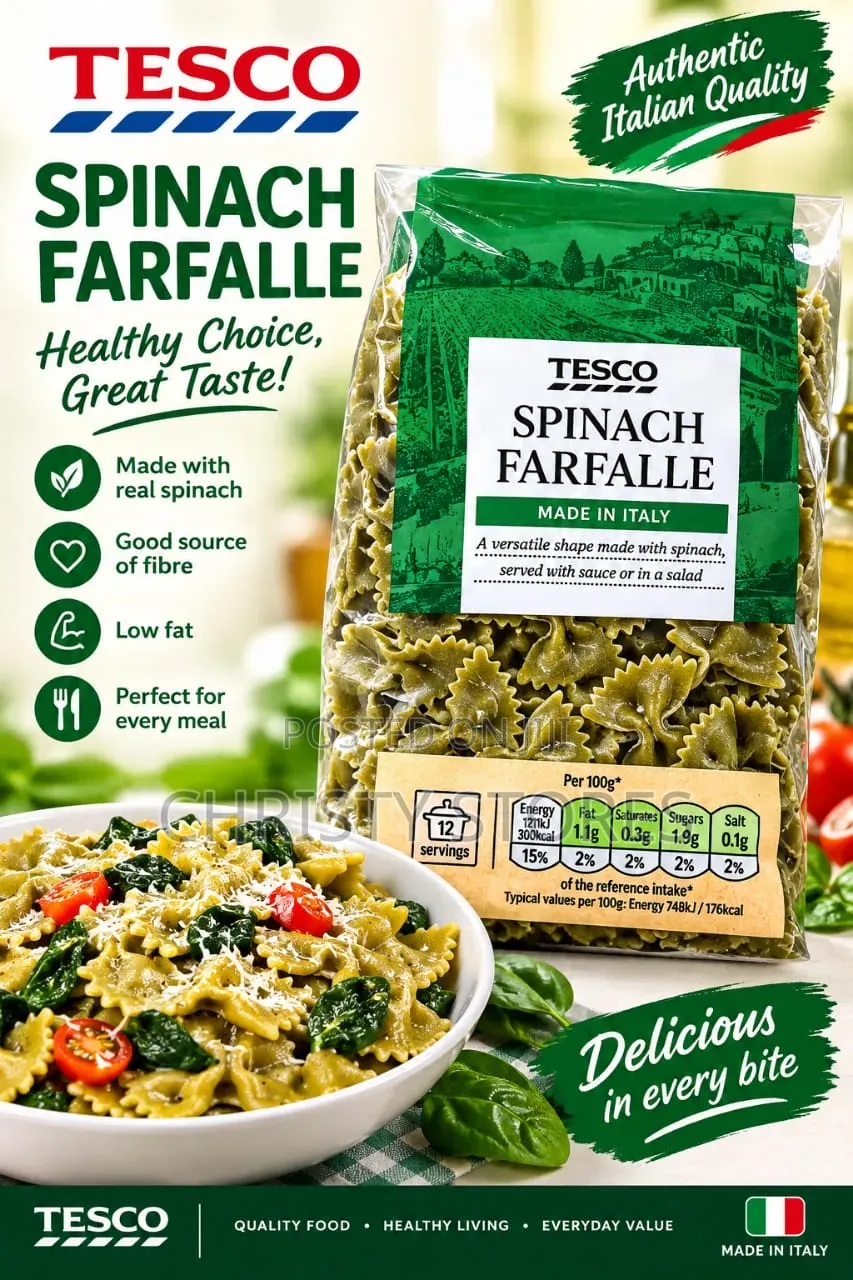 Spinach Farfelle