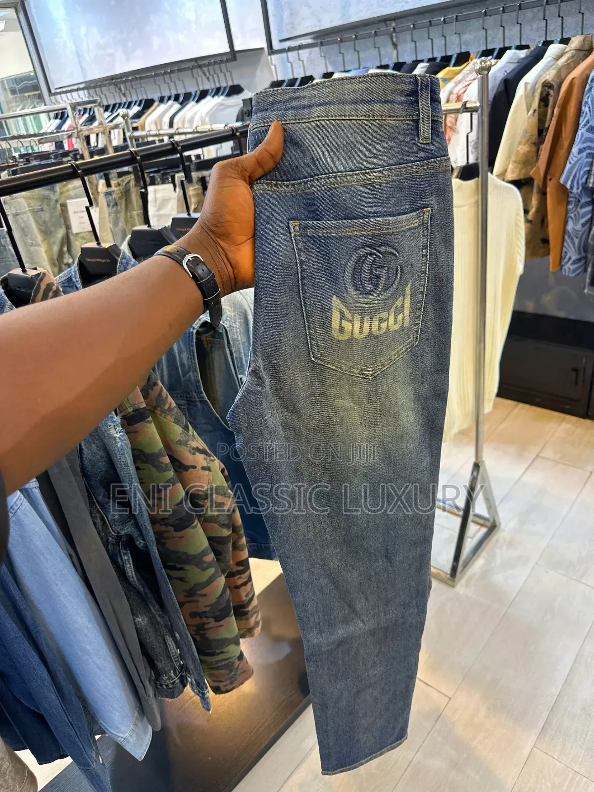 Top Notch Luxury Men's Quality Jeans Louis Vuitton