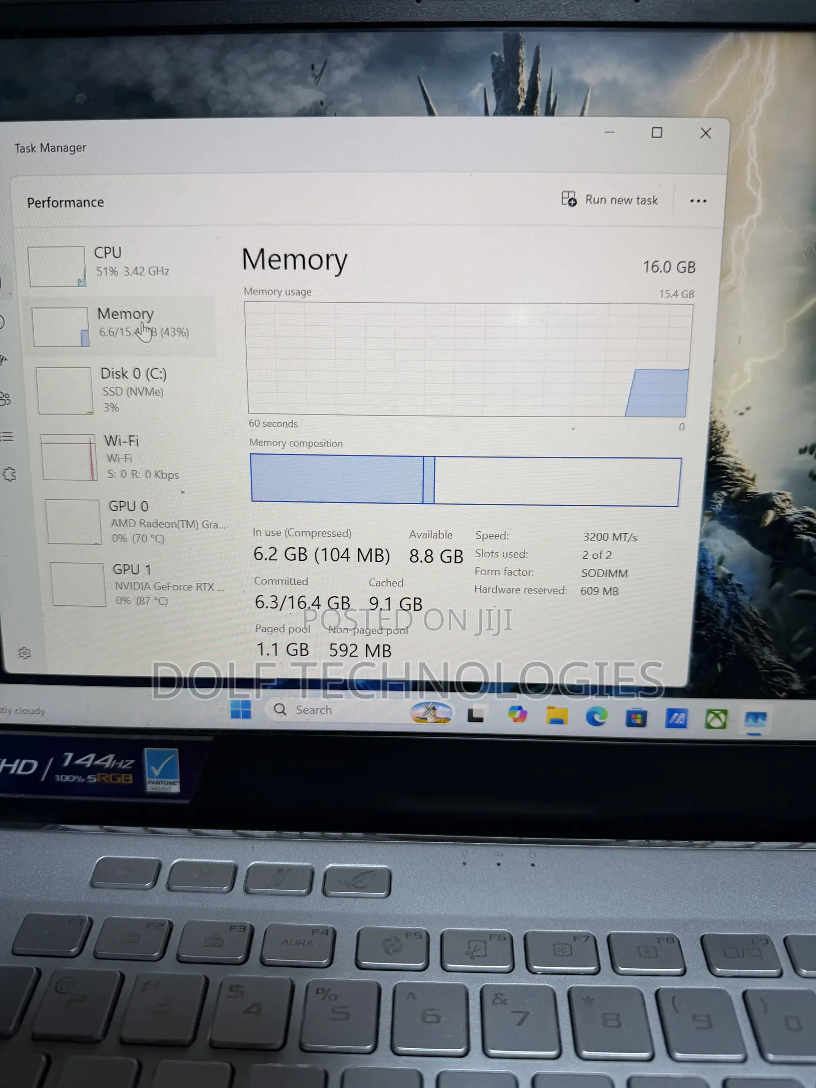 Laptop Asus ROG Zephyrus G14 16GB AMD Ryzen 9 SSD 1T