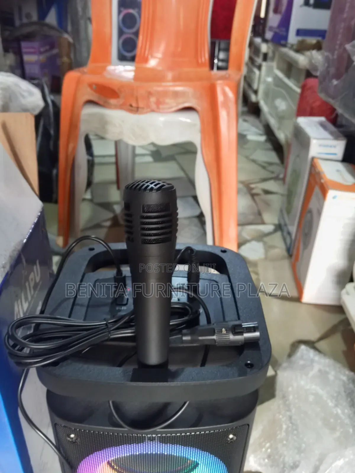 Rechargeable Sound System With Mic