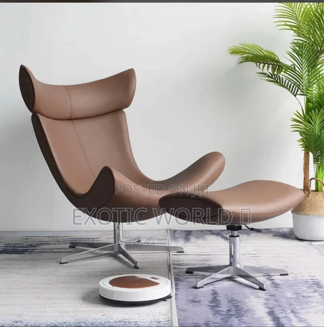 Luxury Foreign Lounge Chair With Footstool Ergonomic Office Chair