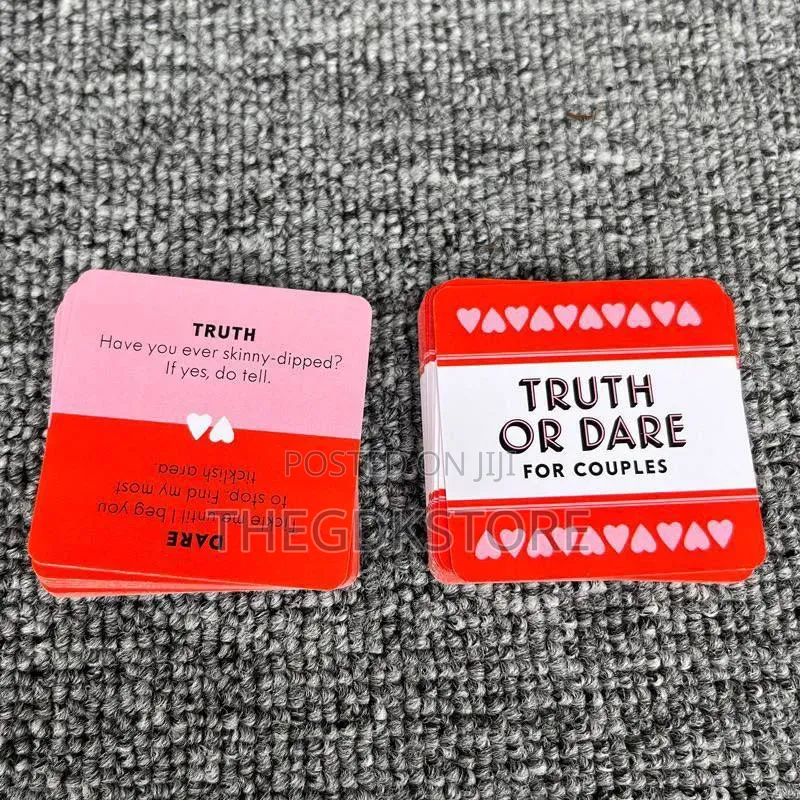 Truth or Dare Game Cards for Couples
