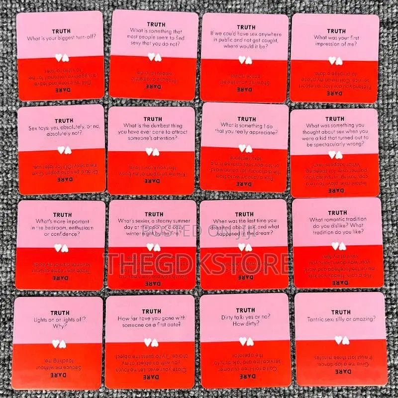 Truth or Dare Game Cards for Couples