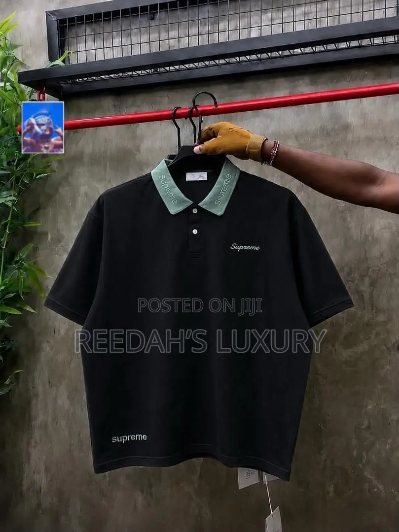 Men’s Supreme Contrast-Collar