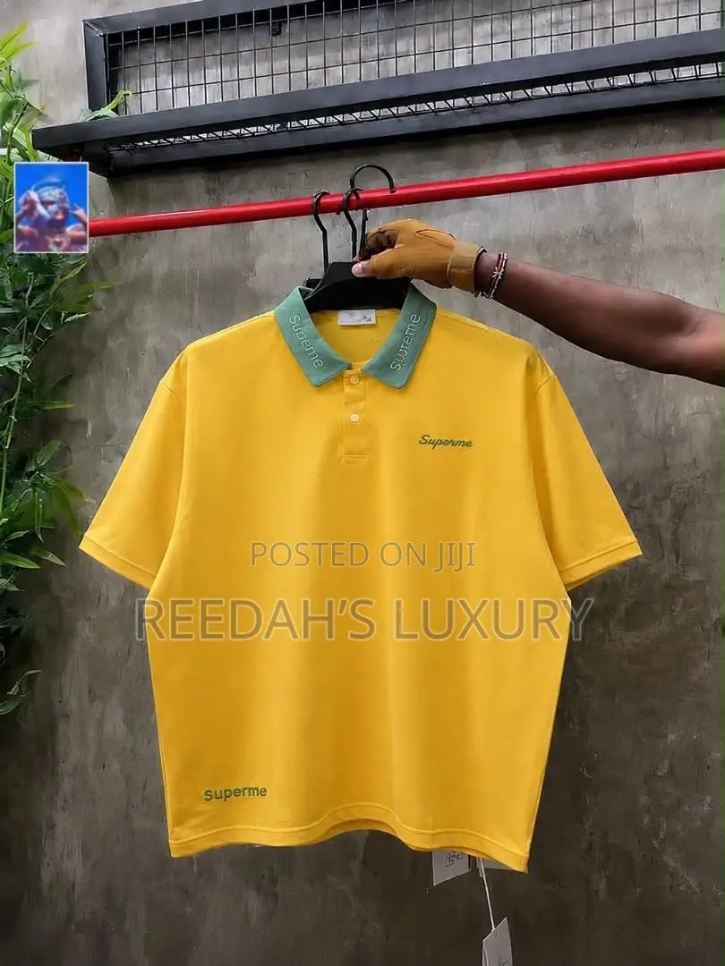 Men’s Supreme Contrast-Collar