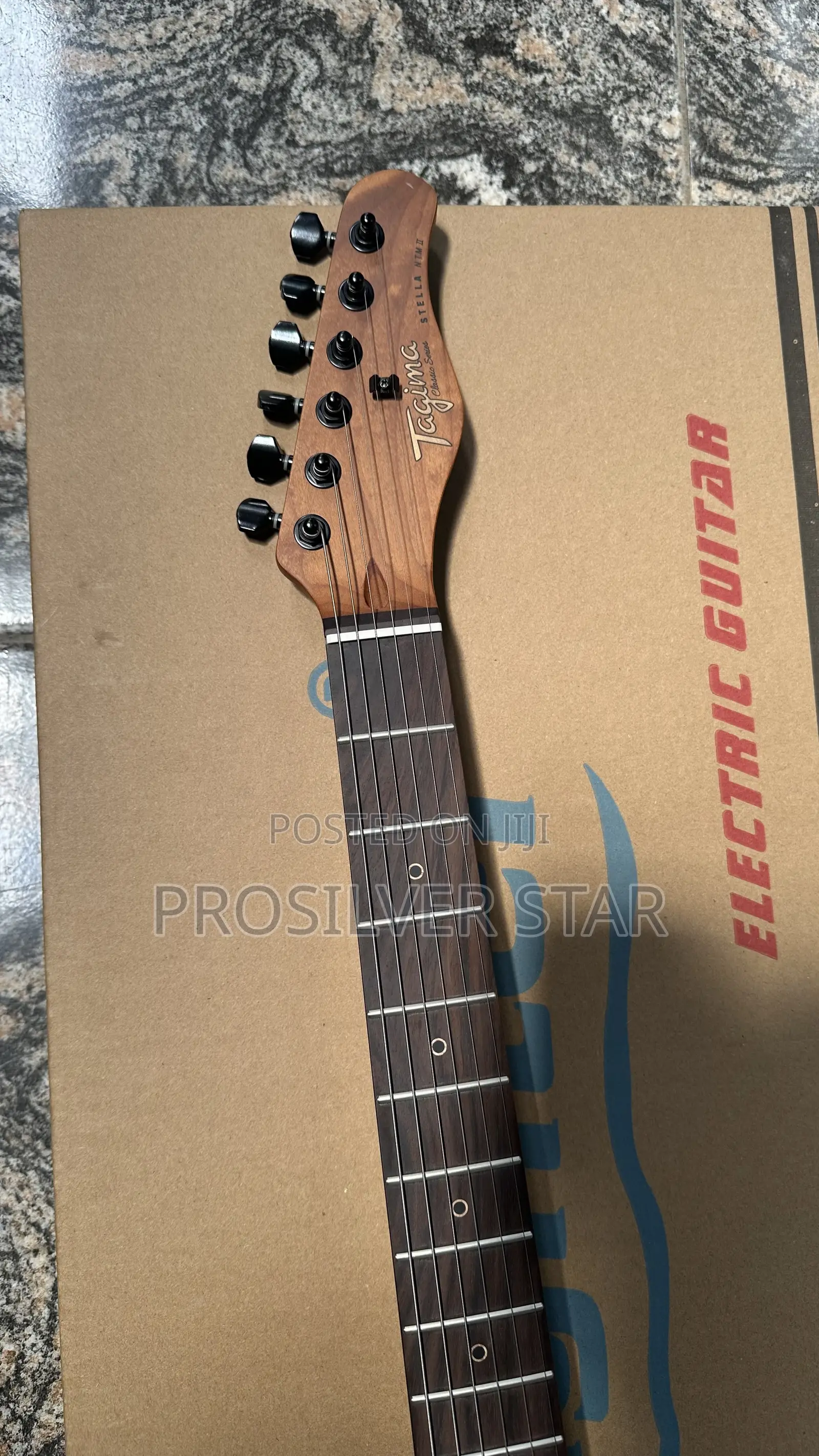 Tagima Electric Guitar – Natural Wood Finish