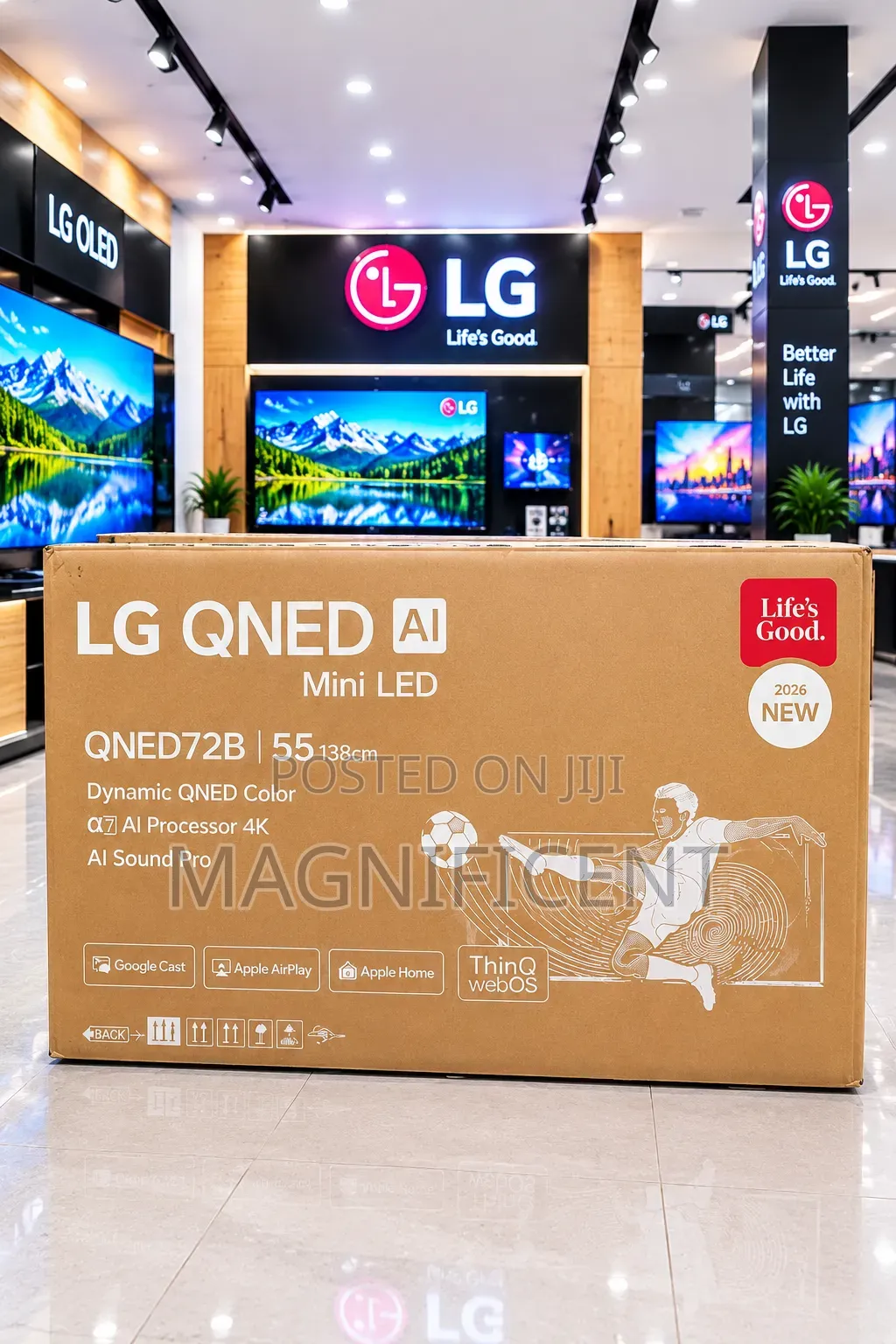  LG 55-Inch QNED AI Smart TV – Premium Entertainment 